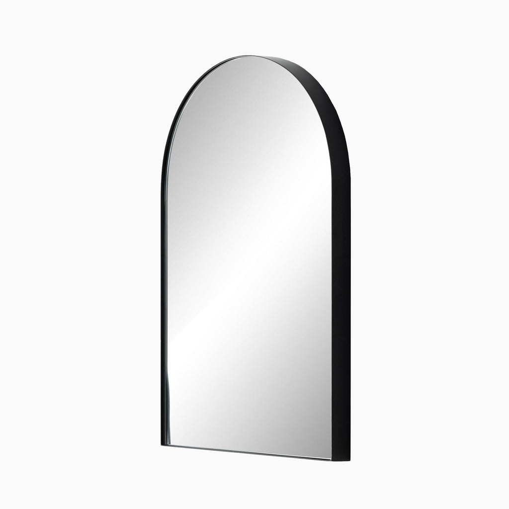 Esmeralda Small Mirror in Iron Matte Black