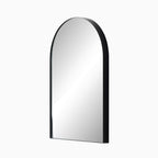Esmeralda Small Mirror in Iron Matte Black