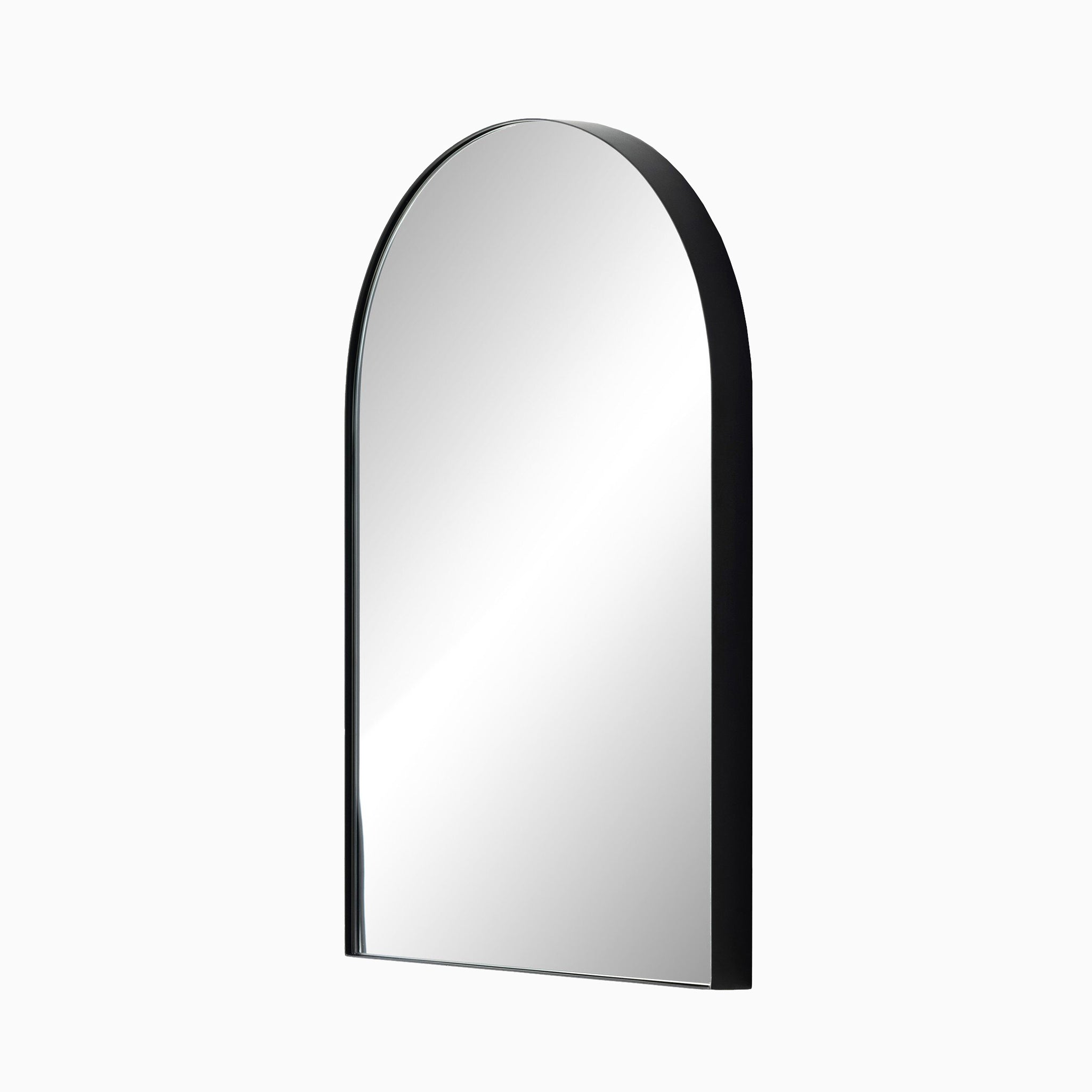Esmeralda Small Mirror in Iron Matte Black