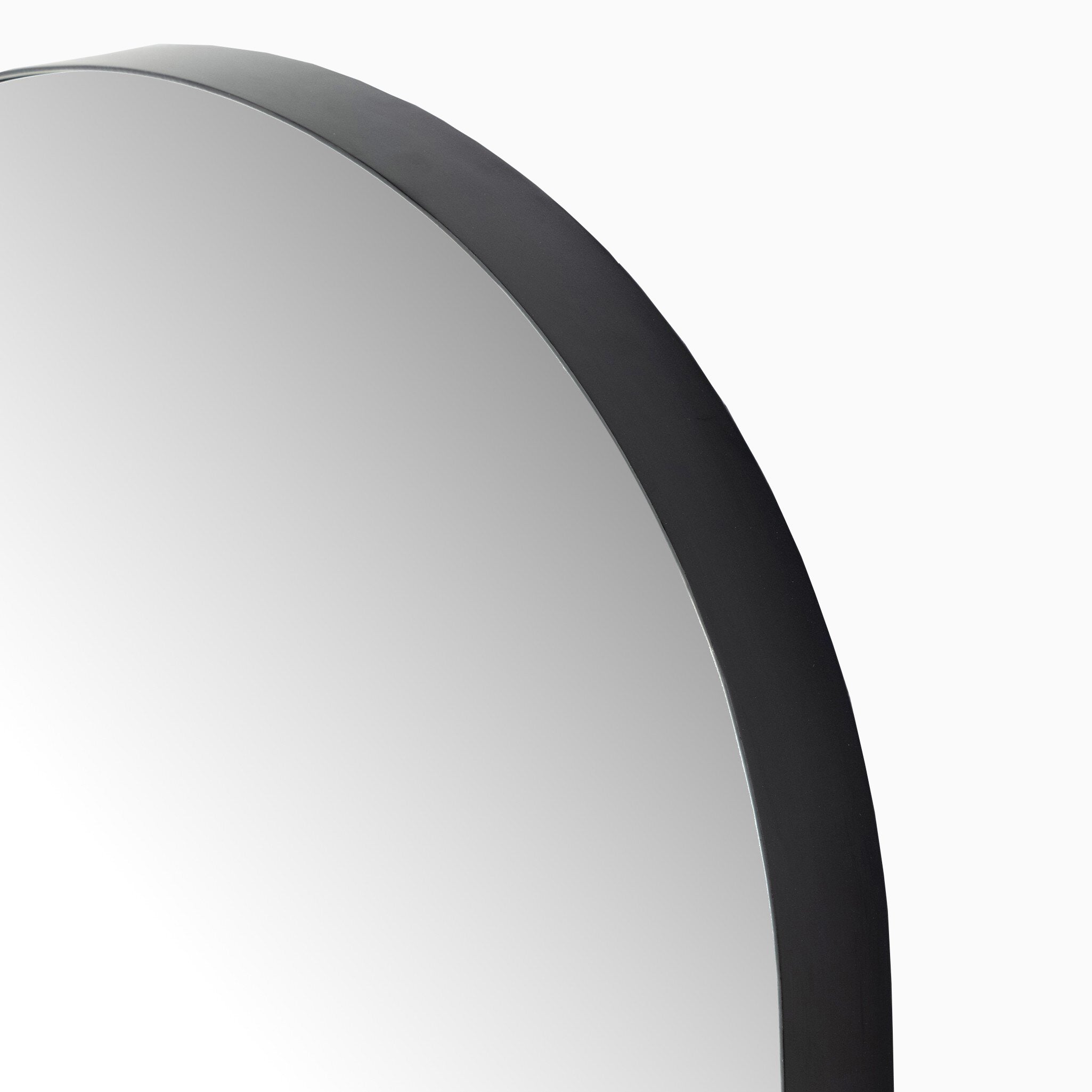 Esmeralda Small Mirror in Iron Matte Black