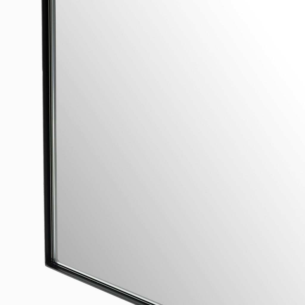 Esmeralda Small Mirror in Iron Matte Black