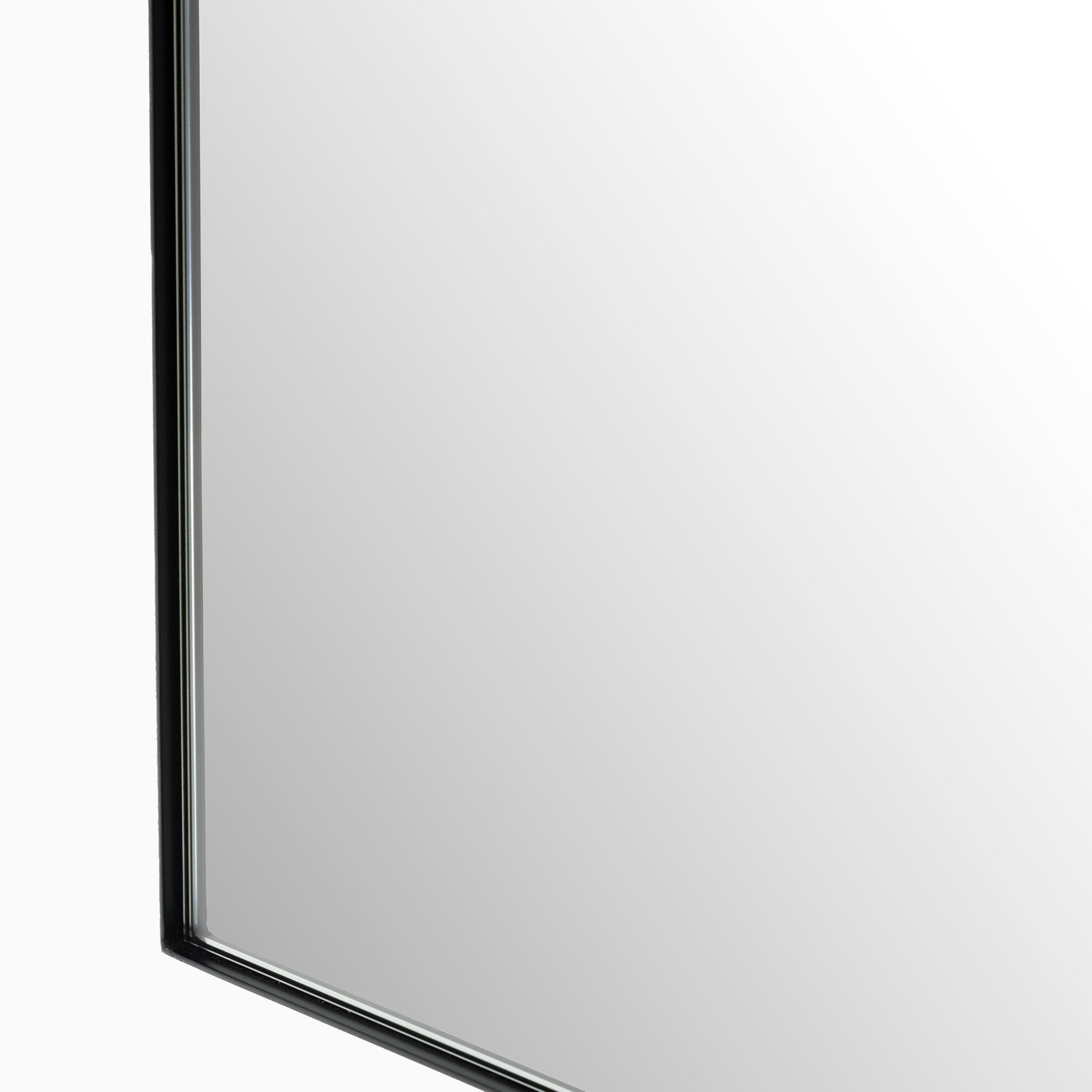 Esmeralda Small Mirror in Iron Matte Black