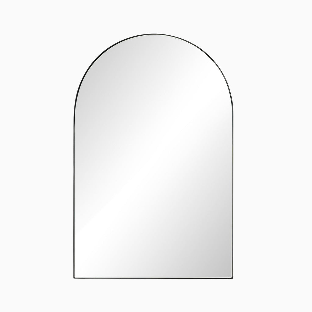 Esmeralda Small Mirror in Iron Matte Black