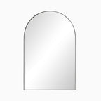 Esmeralda Small Mirror in Iron Matte Black