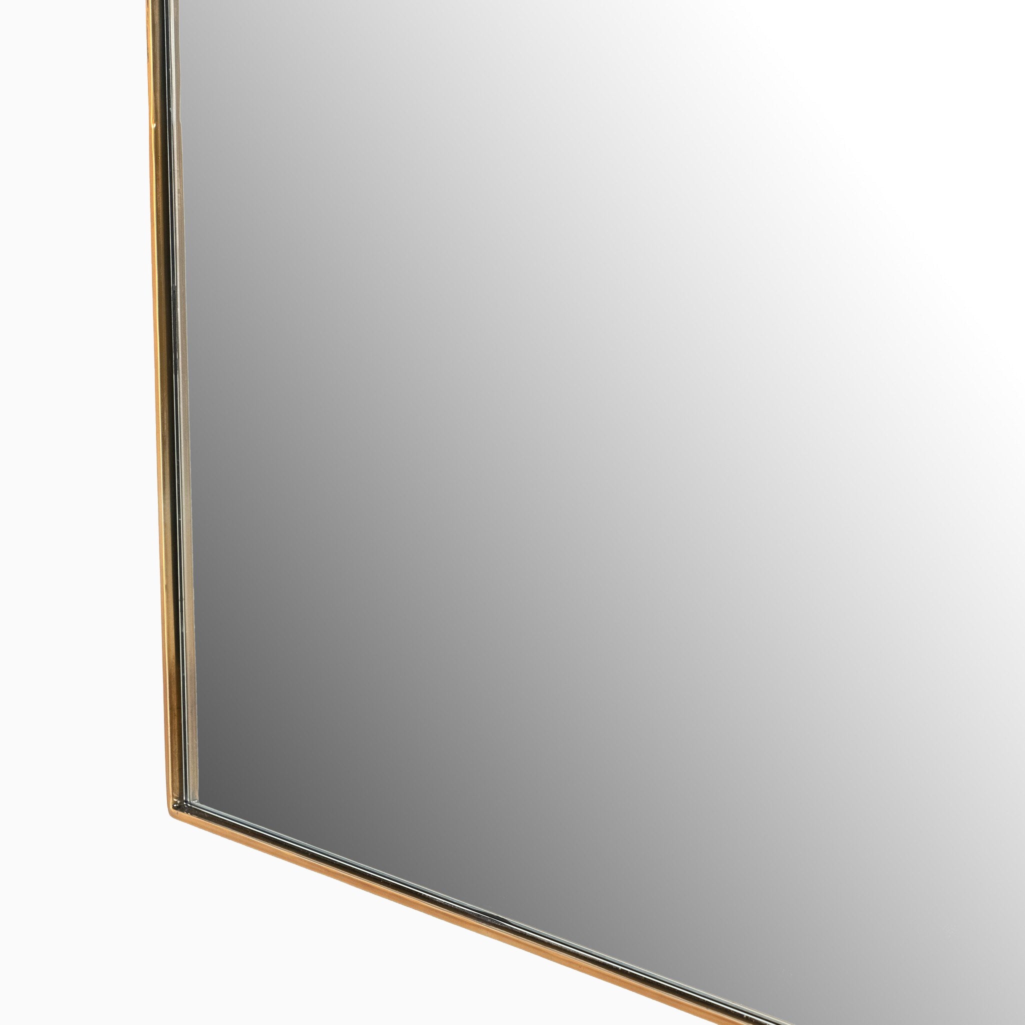 Esmeralda Wide Mirror in Polished Brass