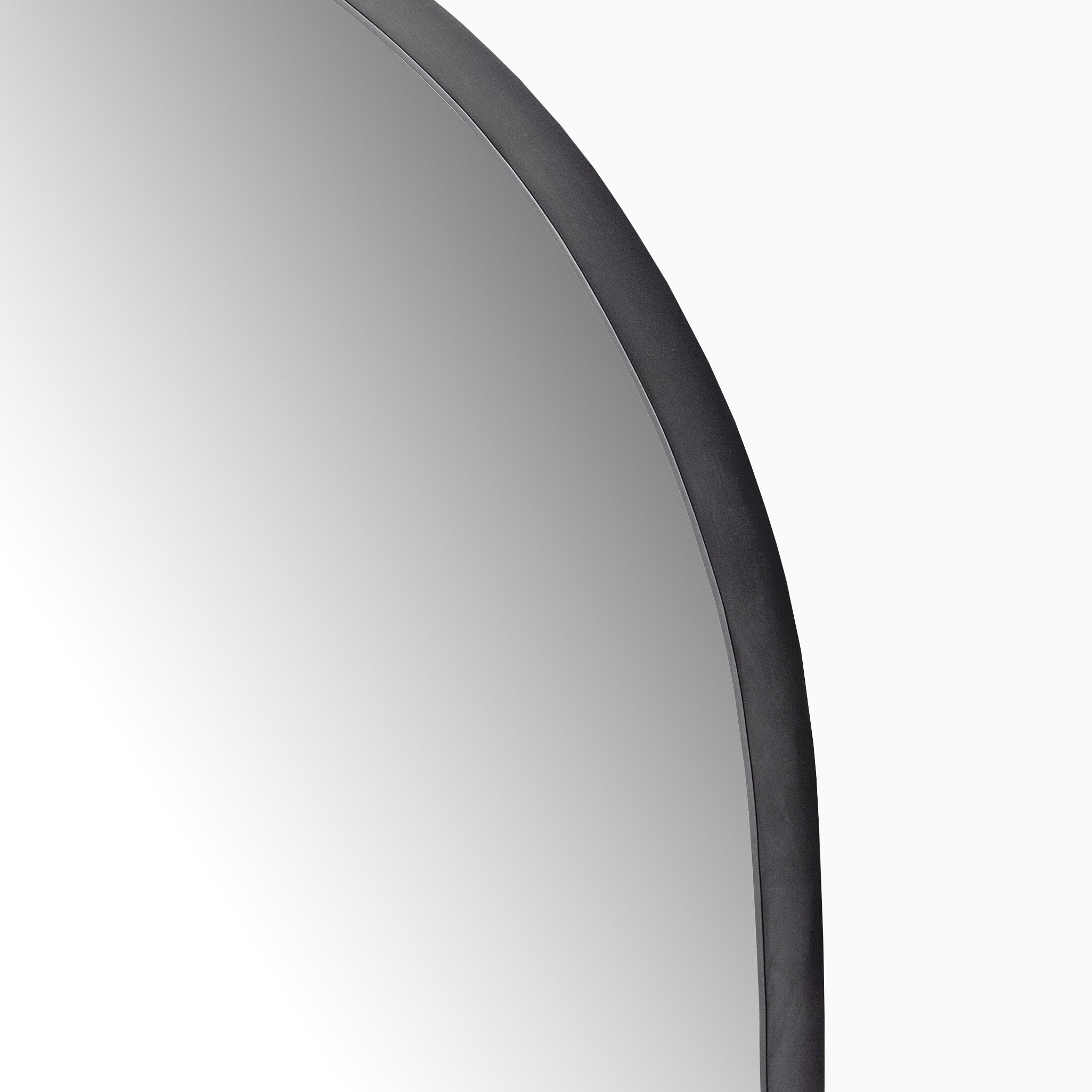 Esmeralda Wide Mirror in Iron Matte Black