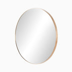 Esmeralda Round Mirror in Polished Brass
