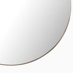 Esmeralda Round Mirror in Polished Brass