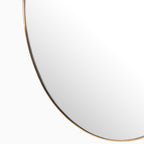 Esmeralda Round Mirror in Polished Brass