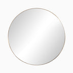 Esmeralda Round Mirror in Polished Brass