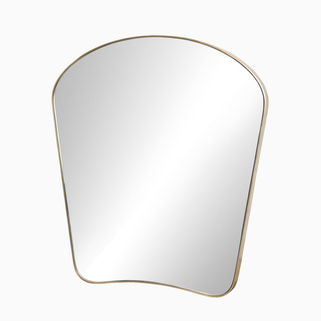 Raelynn Mantel Mirror in Polished Brass