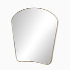 Raelynn Mantel Mirror in Polished Brass