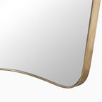 Raelynn Mantel Mirror in Polished Brass