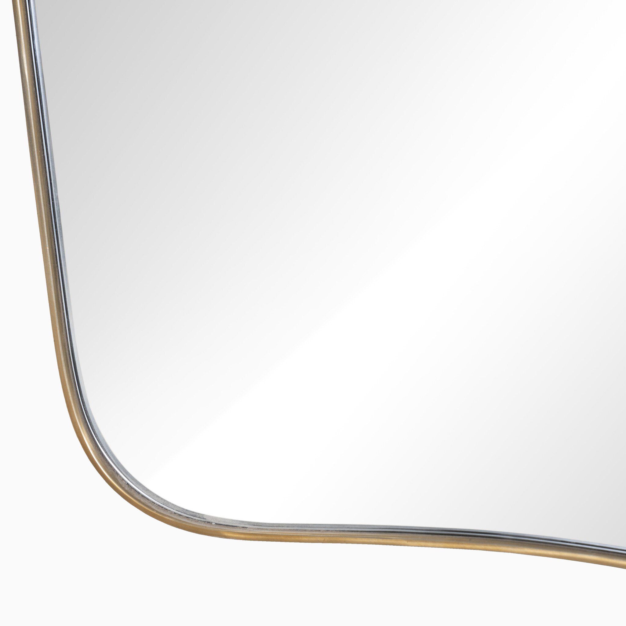 Raelynn Mantel Mirror in Polished Brass