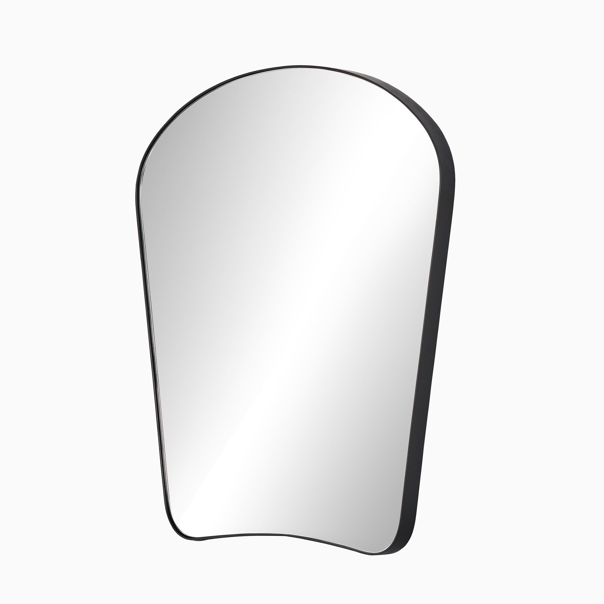 Raelynn Mantel Mirror in Iron Matte Black