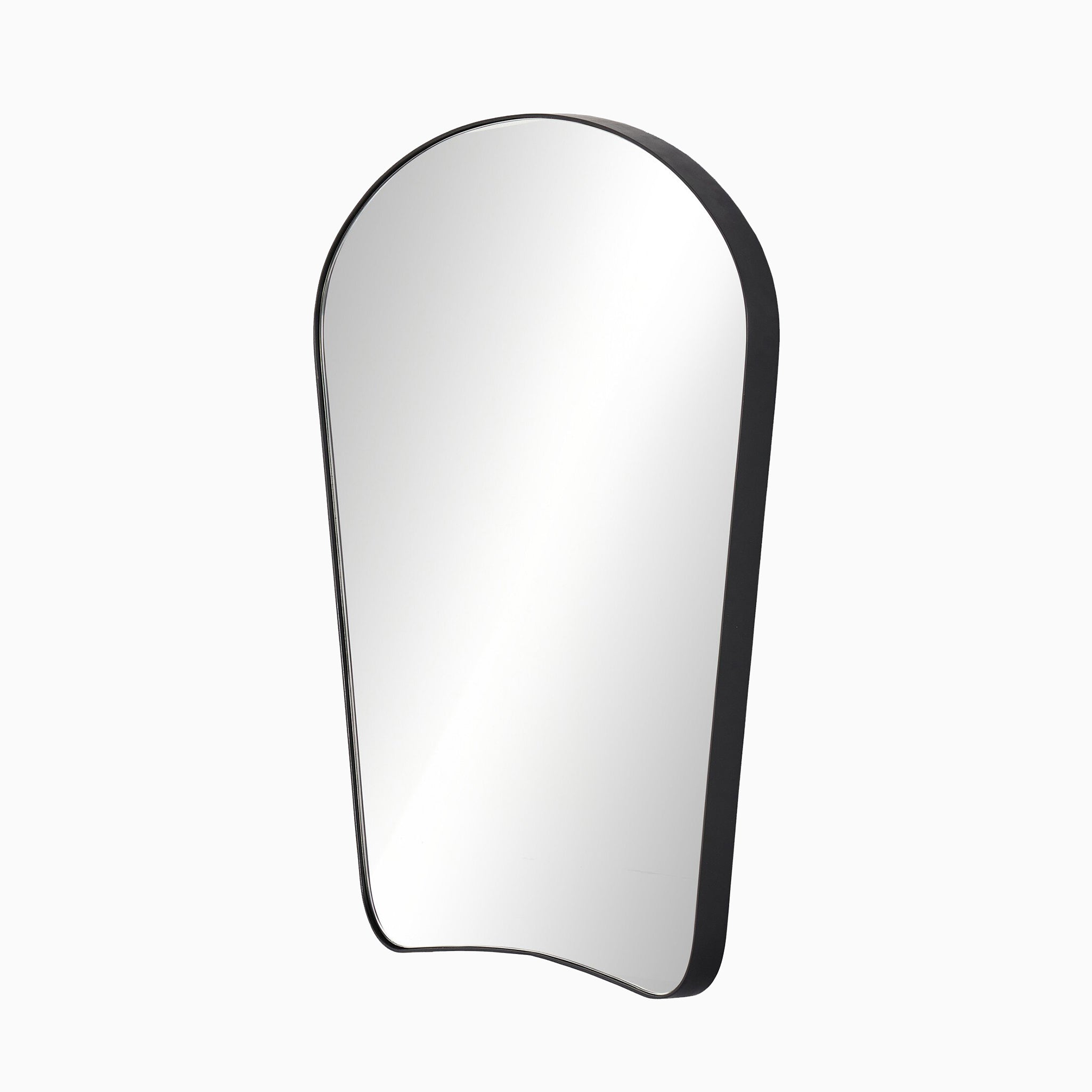 Raelynn Mantel Mirror in Iron Matte Black