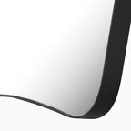 Raelynn Mantel Mirror in Iron Matte Black