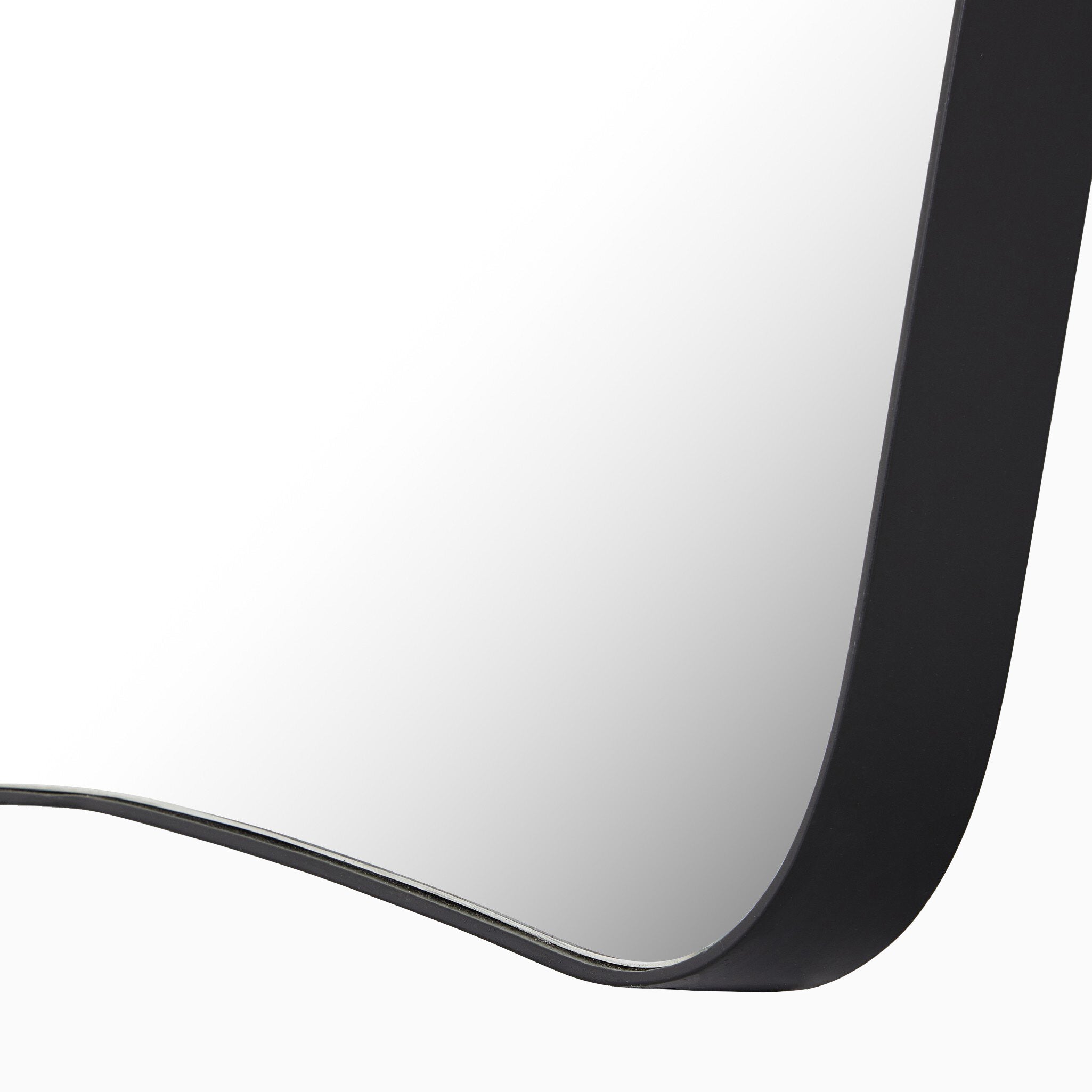 Raelynn Mantel Mirror in Iron Matte Black