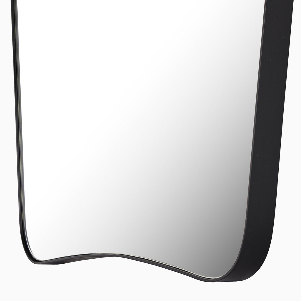 Raelynn Mantel Mirror in Iron Matte Black