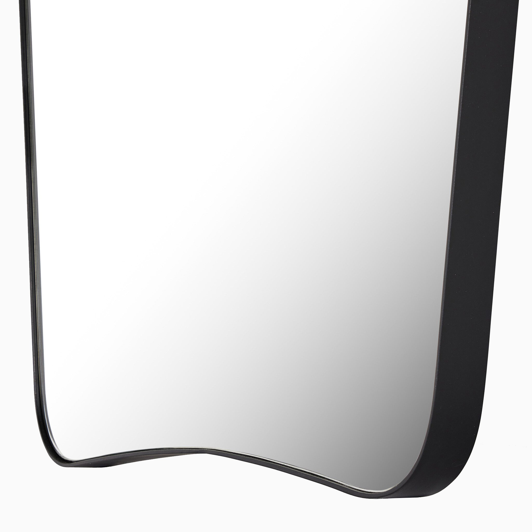 Raelynn Mantel Mirror in Iron Matte Black