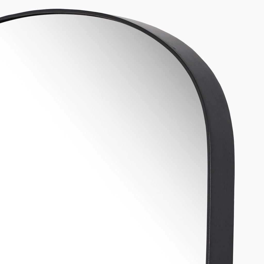 Raelynn Mantel Mirror in Iron Matte Black