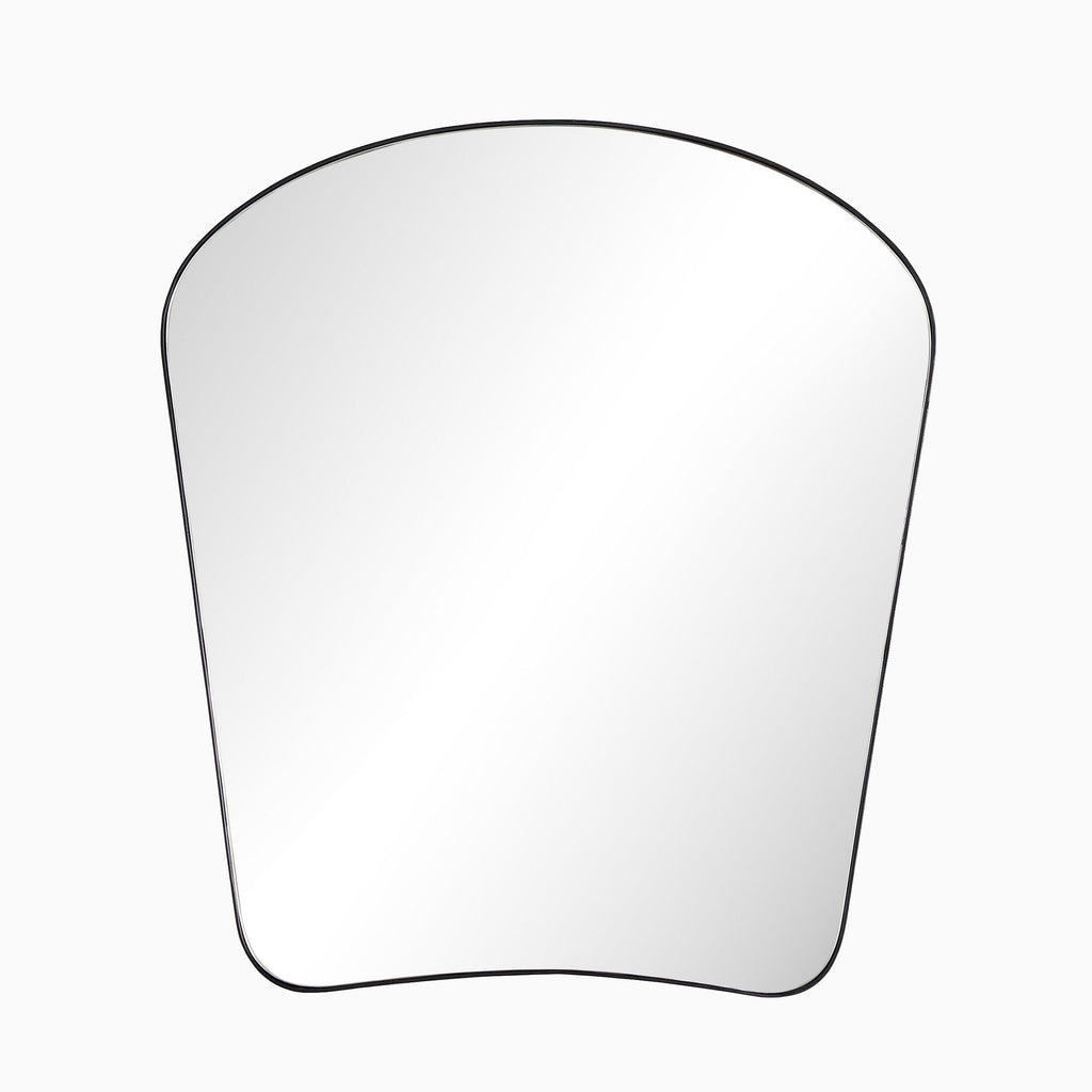 Raelynn Mantel Mirror in Iron Matte Black