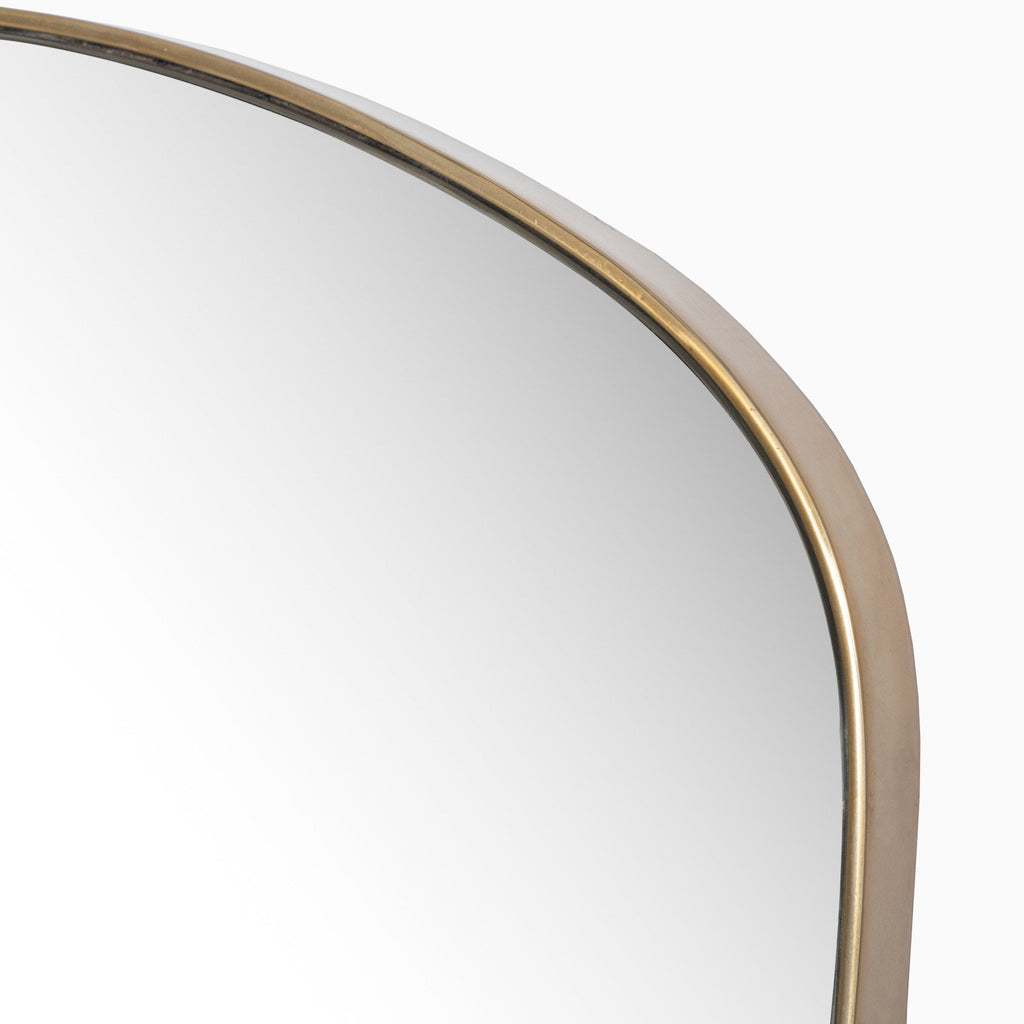 Raelynn Wall Mirror in Polished Brass