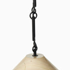 Alma Pendant in Ecru Marble Solid