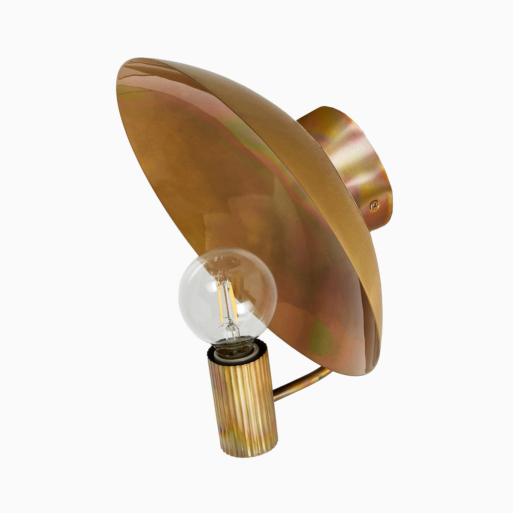 Camford Wall Sconce in Burnt Brass