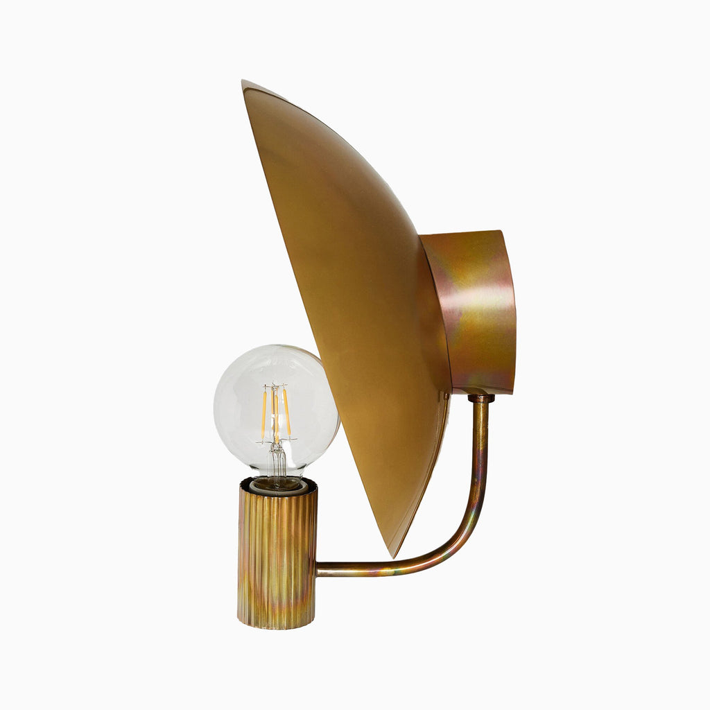 Camford Wall Sconce in Burnt Brass