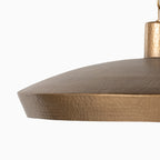 Dempsey Pendant in Hammered Antique Brass