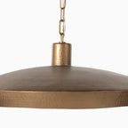 Dempsey Pendant in Hammered Antique Brass