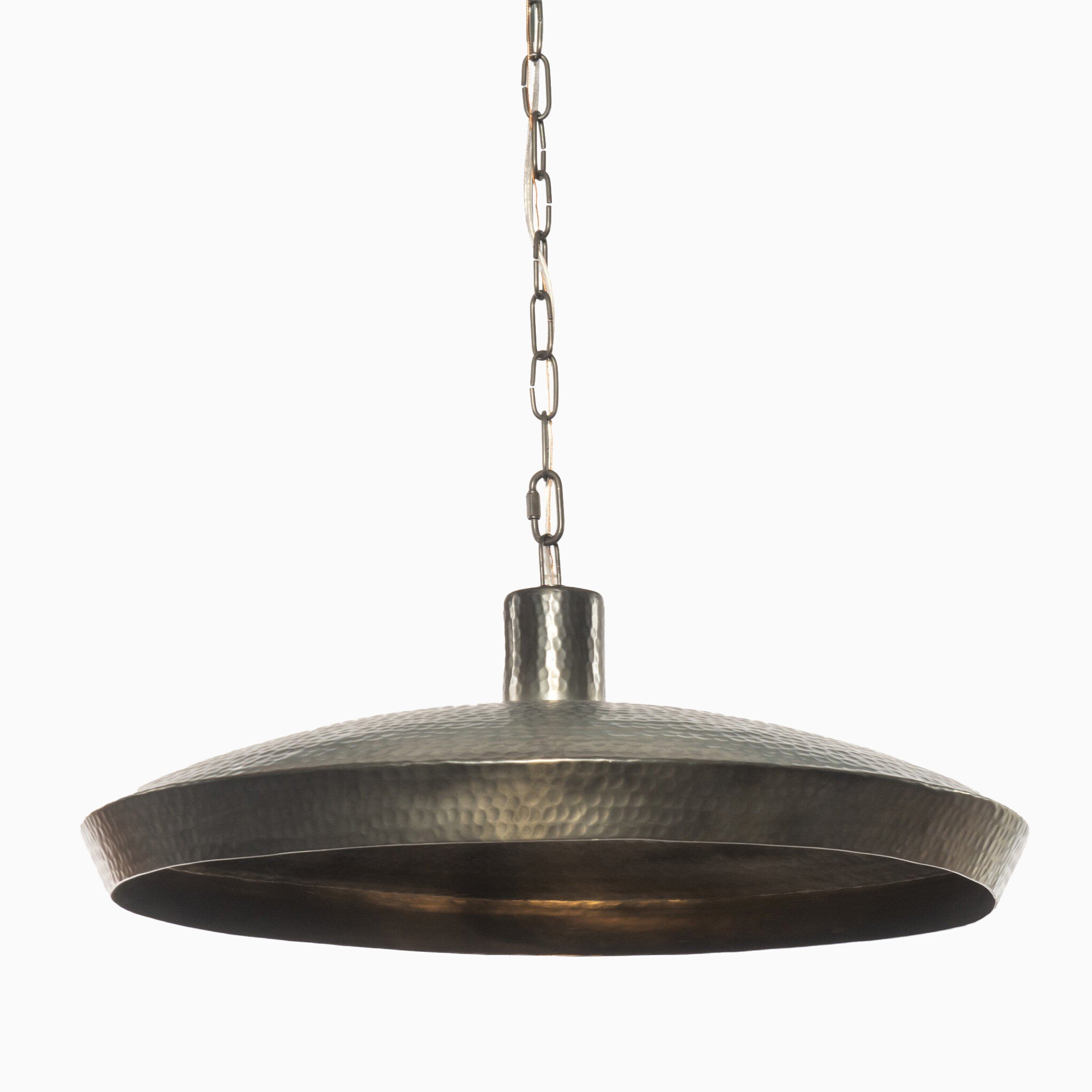 Dempsey Pendant in Hammered Dark Antique Brass