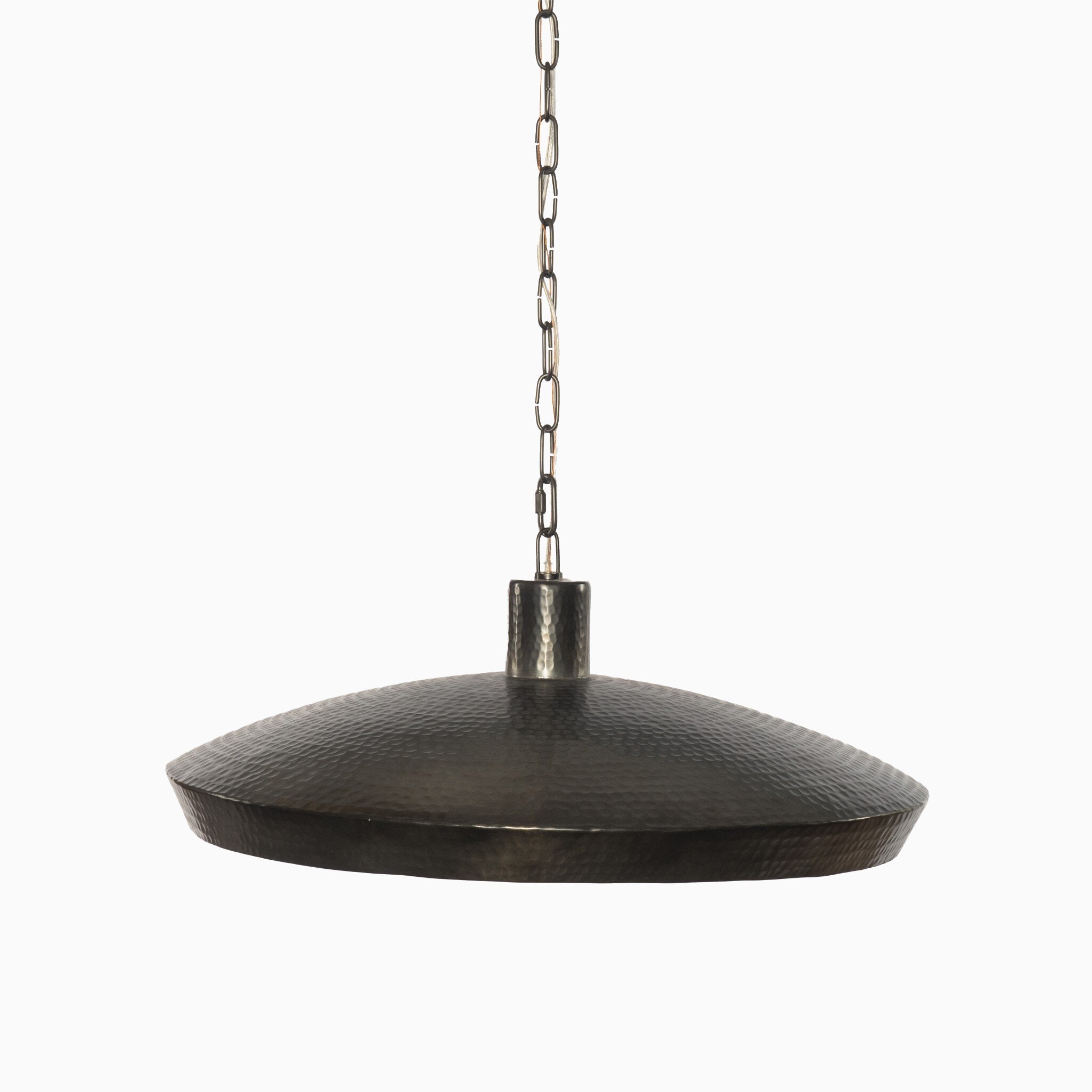 Dempsey Pendant in Hammered Dark Antique Brass