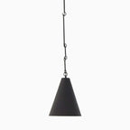 Kane Pendant in Matte Black Plaster