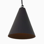 Kane Pendant in Matte Black Plaster