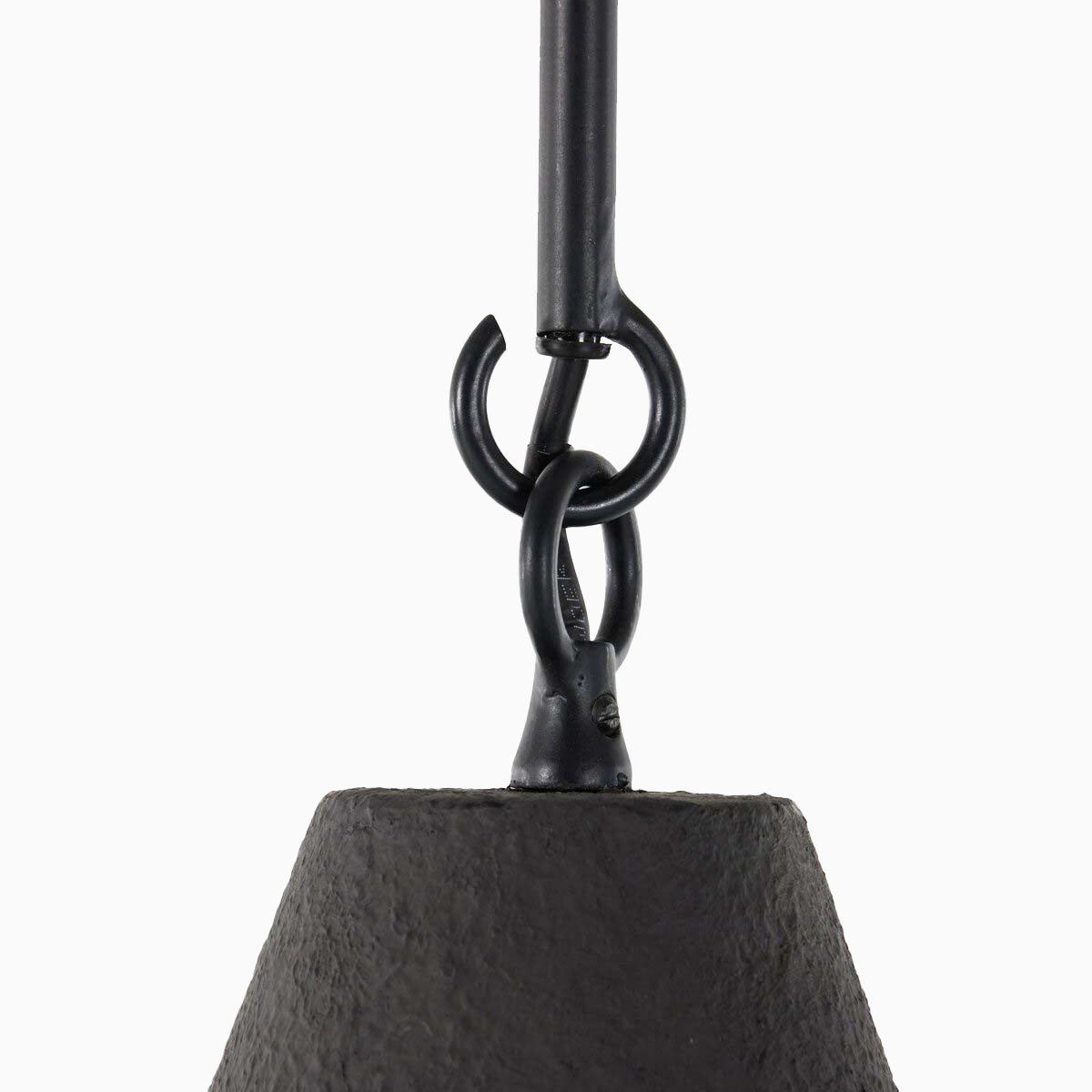 Kane Pendant in Matte Black Plaster
