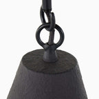 Kane Pendant in Matte Black Plaster