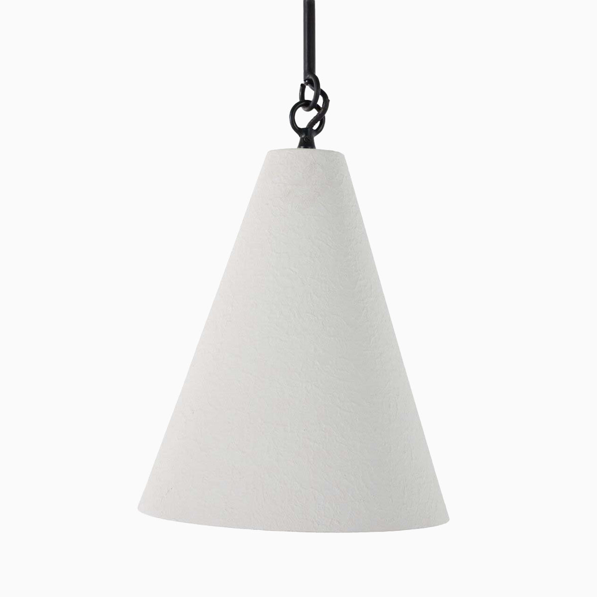 Kane Pendant in Matte White Plaster