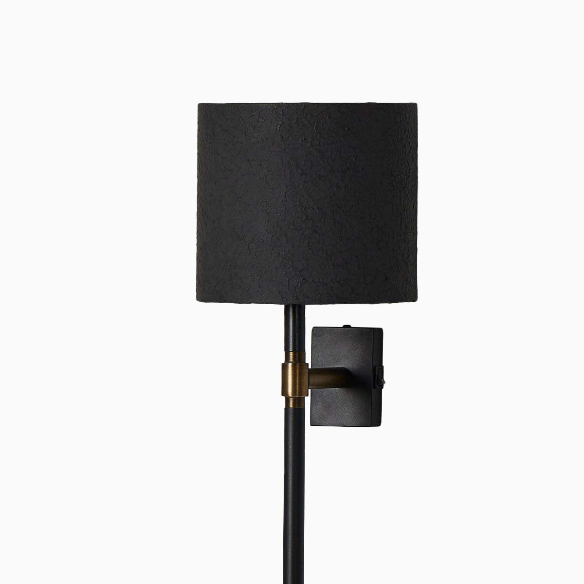 Kyrie Wall Sconce in Matte Black Plaster