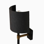 Kyrie Wall Sconce in Matte Black Plaster