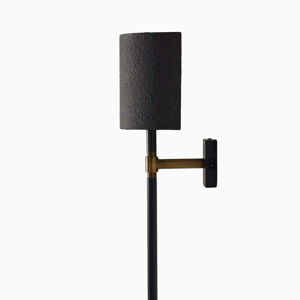 Kyrie Wall Sconce in Matte Black Plaster