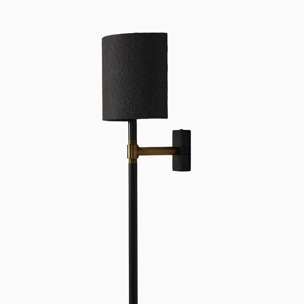 Kyrie Wall Sconce in Matte Black Plaster