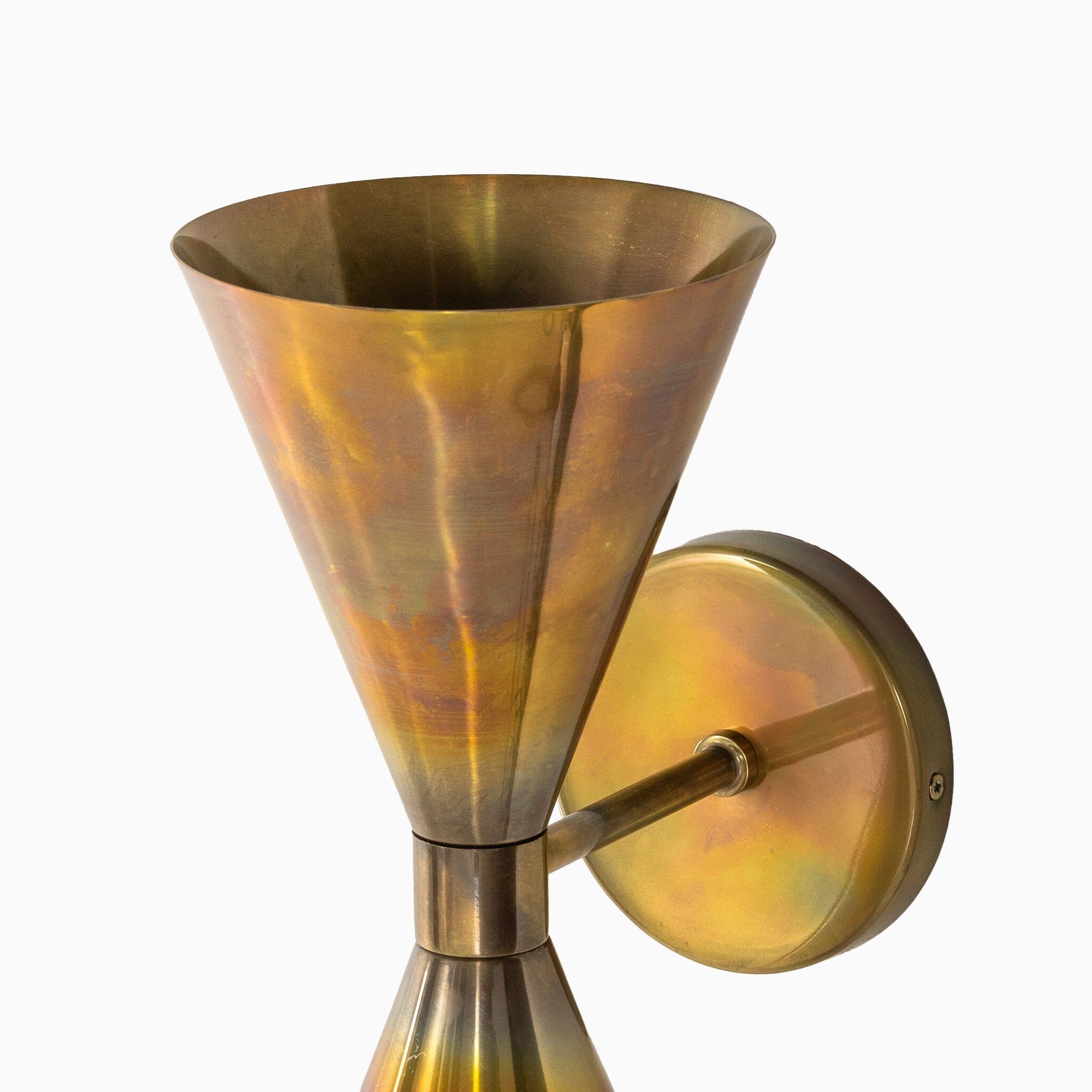 Lainey Wall Sconce in Burnt Brass