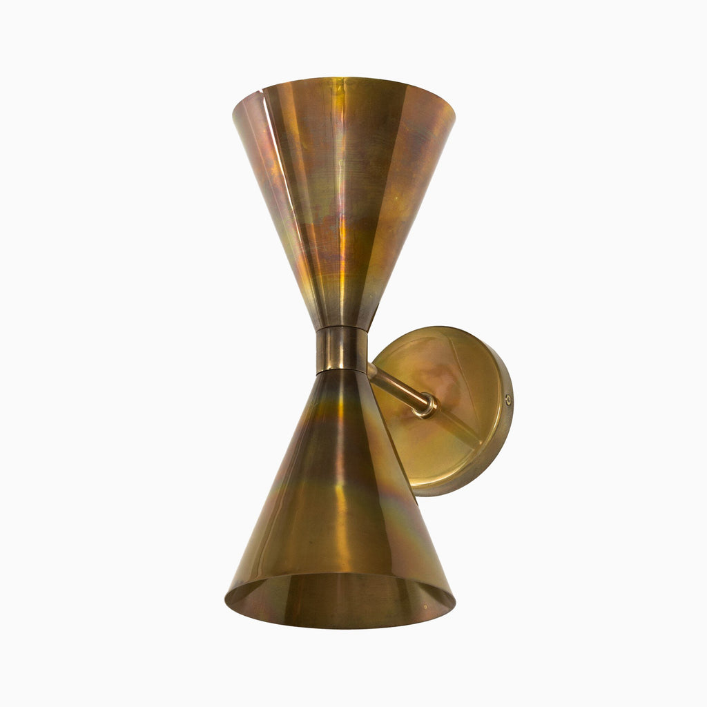 Lainey Wall Sconce in Burnt Brass