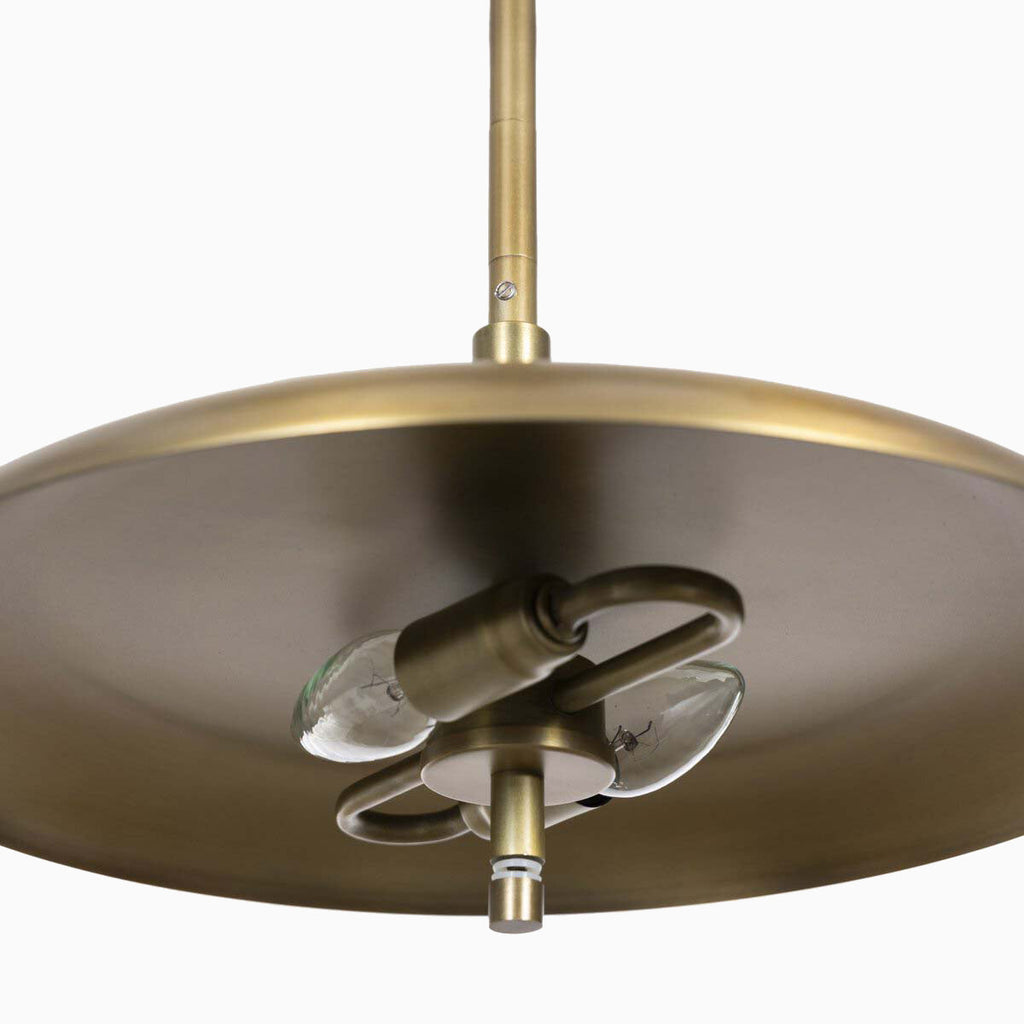 Sebastian Pendant in Aged Brass Iron