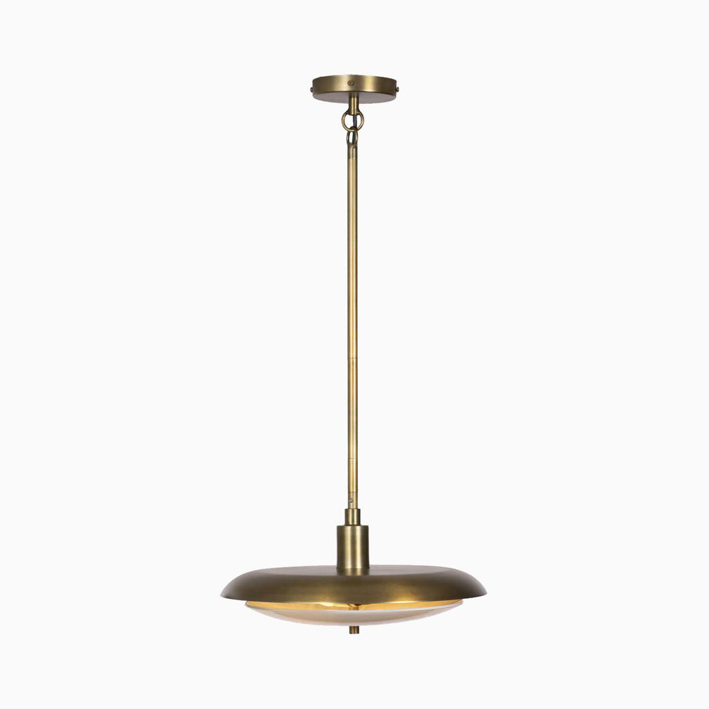 Sebastian Pendant in Aged Brass Iron