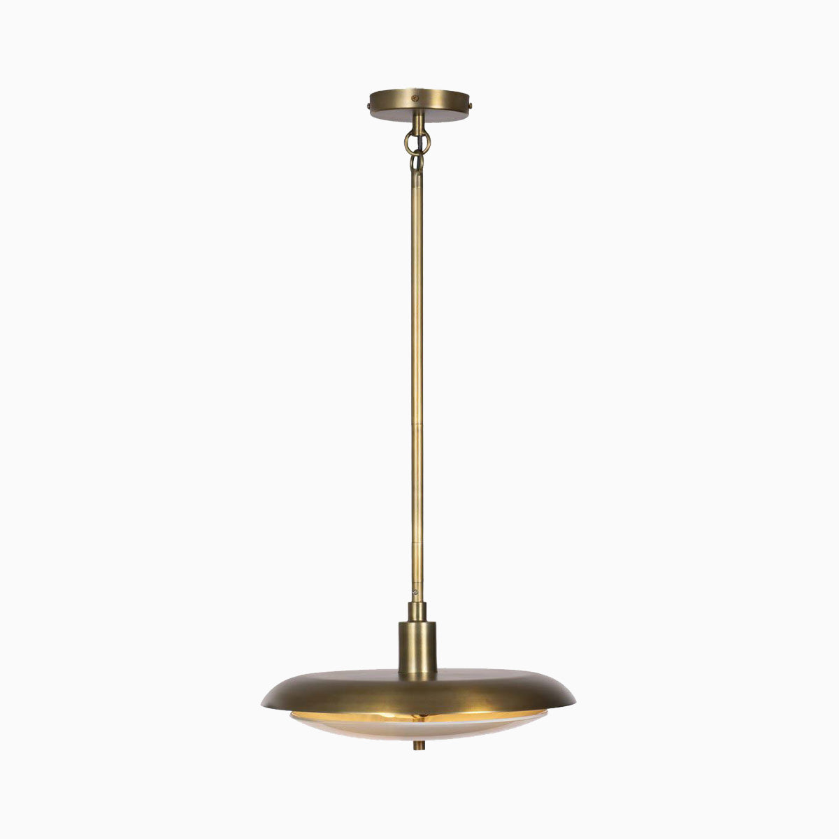 Sebastian Pendant in Aged Brass Iron