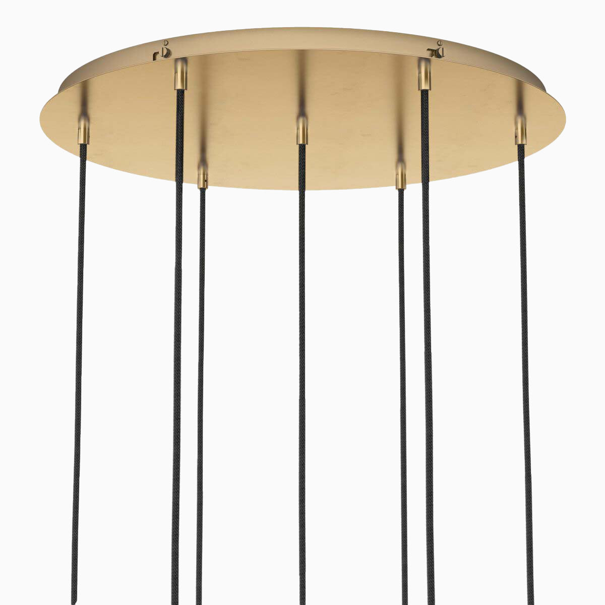 Walsh 7-Light Chandelier in Clear Glass & Burnished Brass