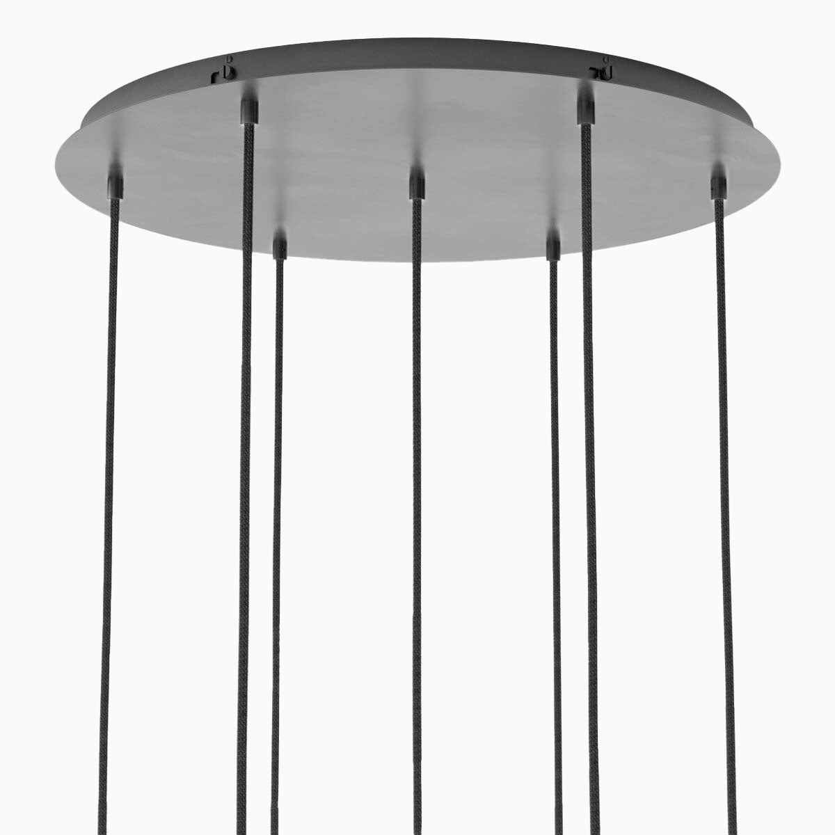 Walsh 7-Light Chandelier in Clear Glass & Black Gunmetal